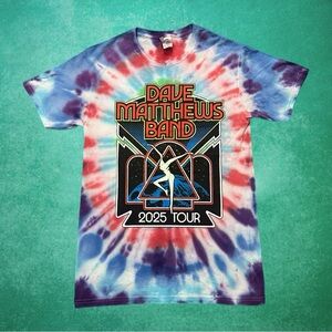 Dave Matthews Band 2025 Summer Tour Tie-Dye Shirt